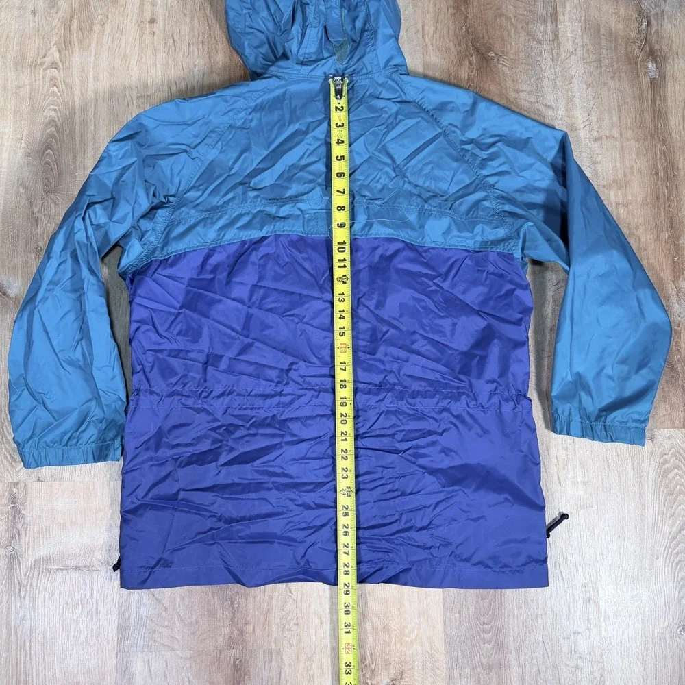 Columbia Vintage 90s Colorblock Windbreaker Womens Medium Jacket Packable Teal